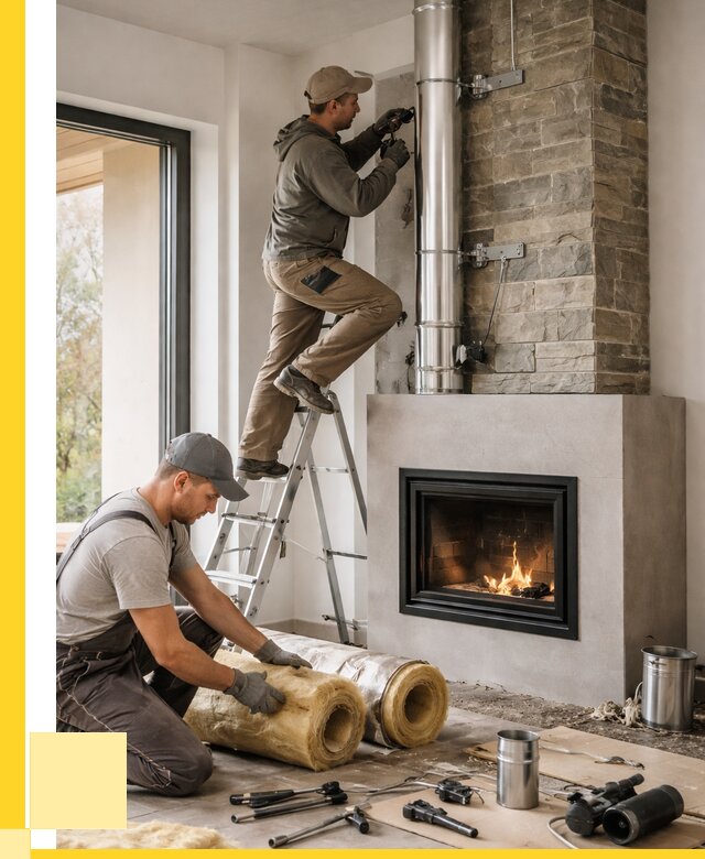 Монтаж дымоходов для каминов в Соли-Илецке от 15627 р. ЭриданСои