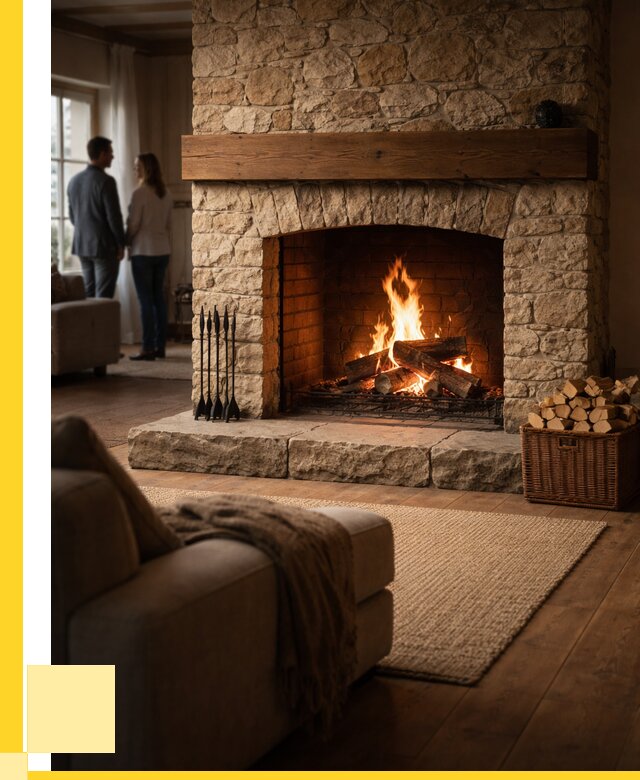 Открытые камины под ключ в Соли-Илецке от 156270 р. ЭриданСои