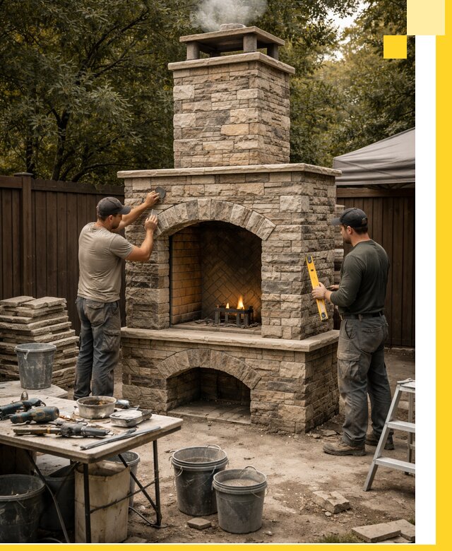 Проектирование и установка уличных каминов в Соли-Илецке