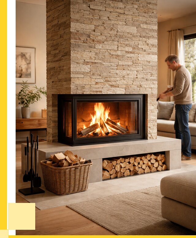 Дровяной камин под ключ в Соли-Илецке от 208360 р. | ЭриданСои