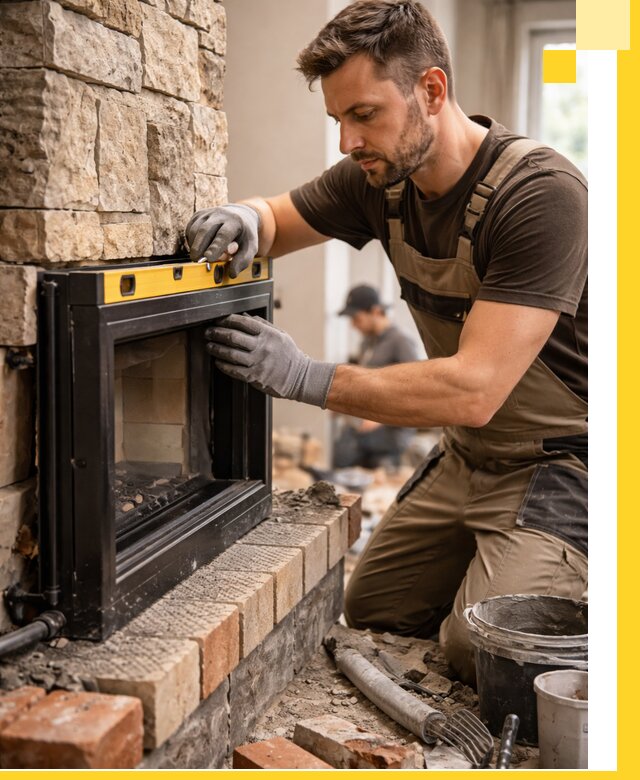 Дровяные камины под ключ в Соли-Илецке: монтаж, обустройство