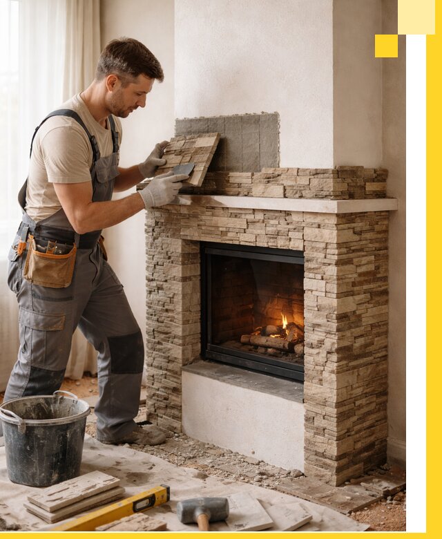 Изготовление и монтаж каминов для дома под ключ в Соли-Илецке