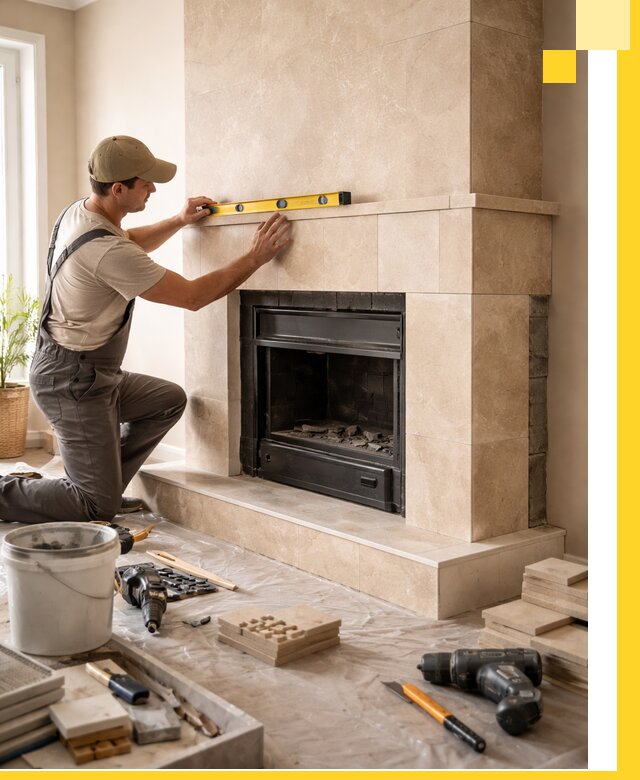 Установка и монтаж каминов в частном доме под ключ в Соли-Илецке