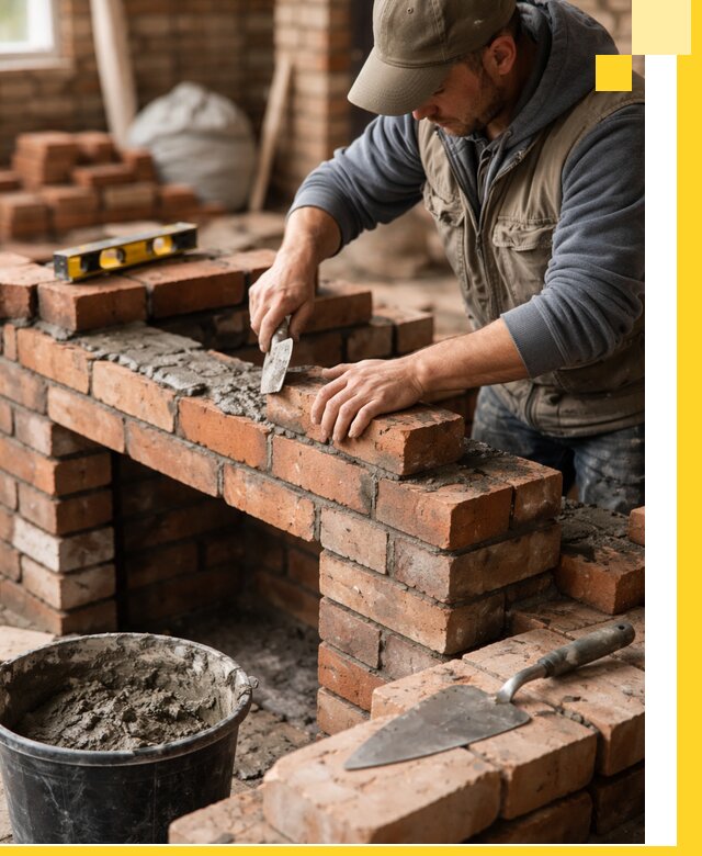 Кладка каминов под ключ в Соли-Илецке профессиональная отделка и монтаж