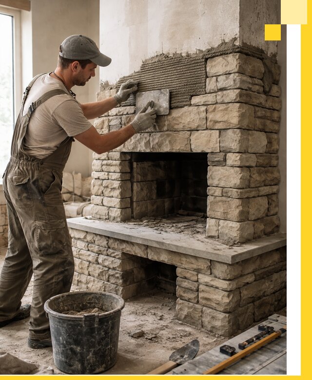 Строительство каминов под ключ в Соли-Илецке от проектирования до монтажа