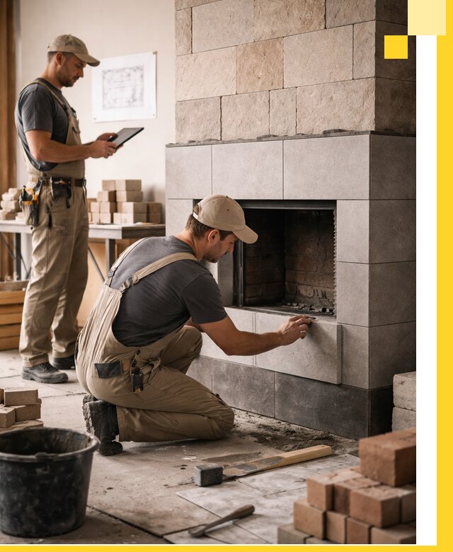 Индивидуальные проекты каминов и каминных систем в Соли-Илецке