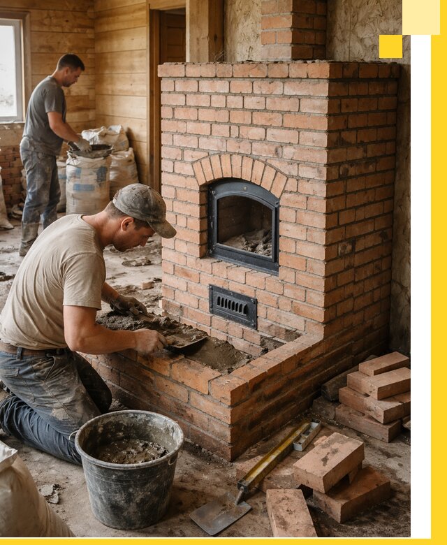 Профессиональное строительство печей в Соли-Илецке под ключ