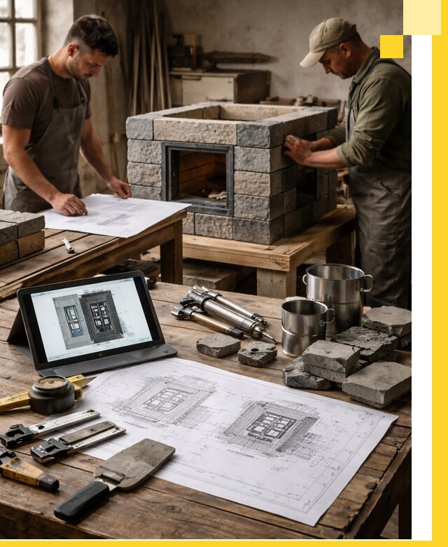 Разработка проектов печей с согласованием и монтажом в Соли-Илецке