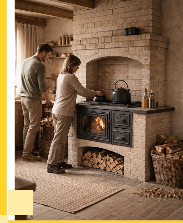 Печи с плитой в Соли-Илецке от 46881 р. | ЭриданСои — кирпичная печь