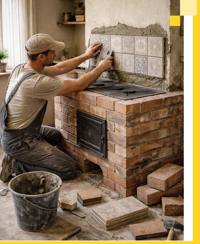 Печи с плитой на заказ монтаж гарантия и сервис в Соли-Илецке