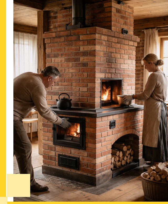 Печи для загородного дома под ключ в Соли-Илецке от 83344 р. | ЭриданСои