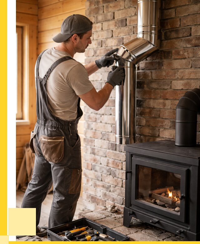 Монтаж дымоходов для печей в Соли-Илецке от 7814 р. | ЭриданСои