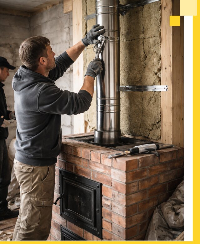 Изготовление и монтаж печей и дымоходов под ключ в Соли-Илецке