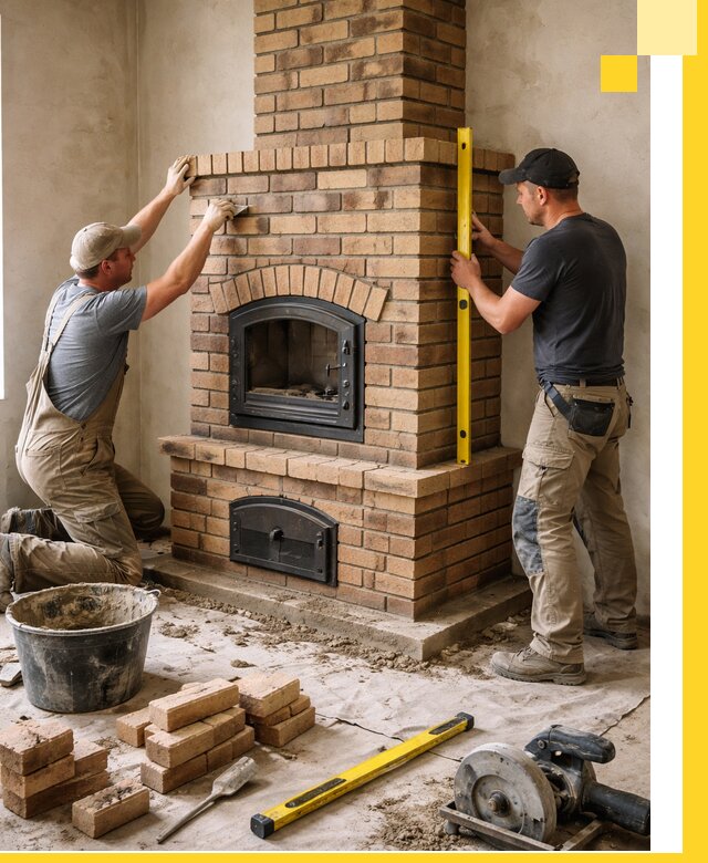 Продажа и установка печей и каминов для дома под ключ в Соли-Илецке