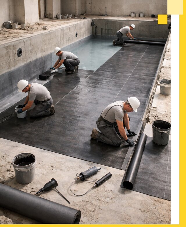 Профессиональная гидроизоляция бассейнов и чаш в Соли-Илецке под ключ