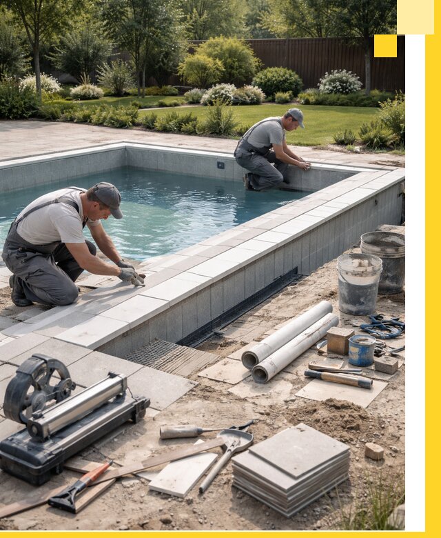 Строительство открытых бассейнов под ключ в Соли-Илецке профессионально