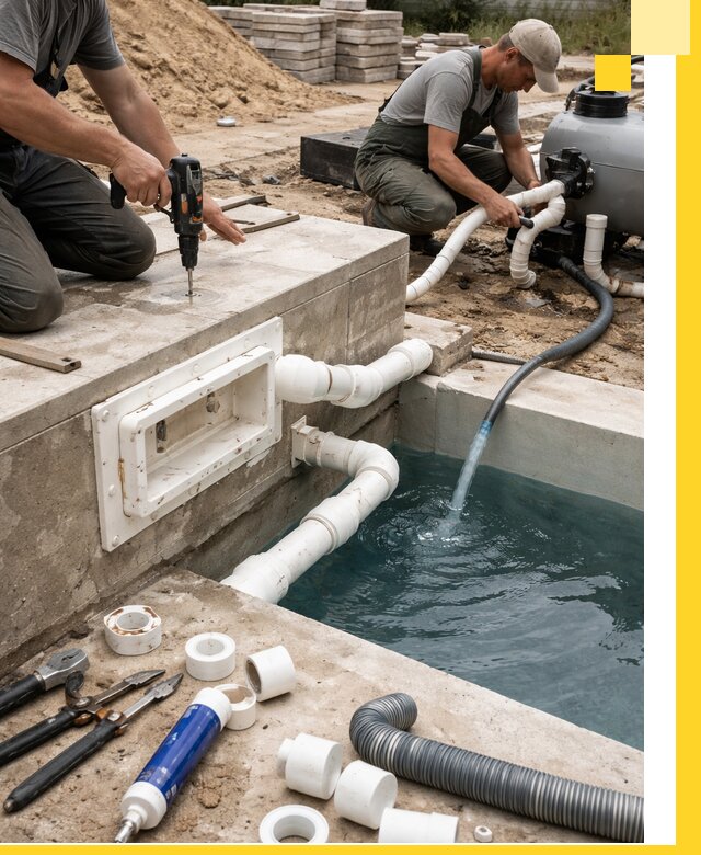 Строительство скиммерных бассейнов под ключ в Соли-Илецке