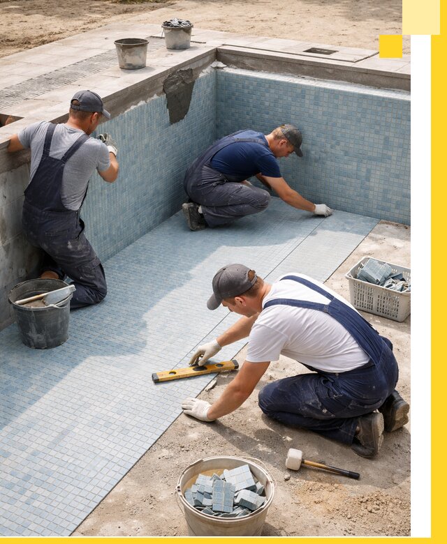 Укладка и установка плитки для бассейнов под ключ в Соли-Илецке