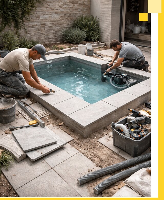 Мини бассейны под ключ в Соли-Илецке, дизайн и установка