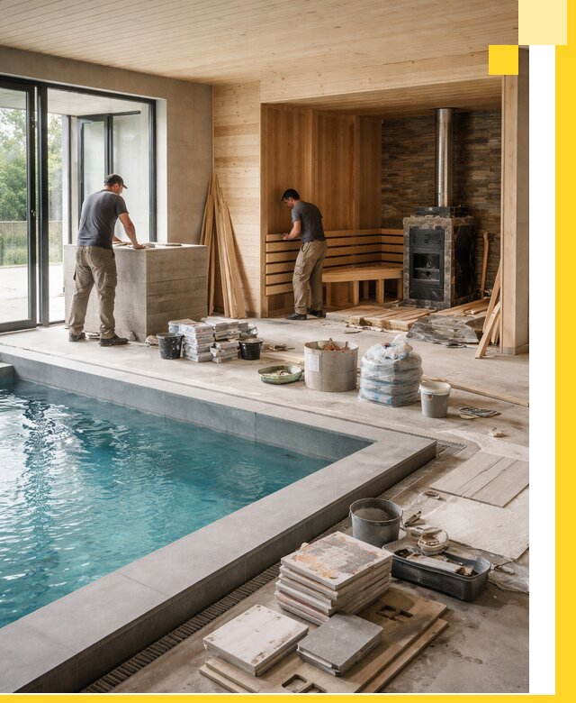 Проектирование и строительство бань с бассейном в Соли-Илецке