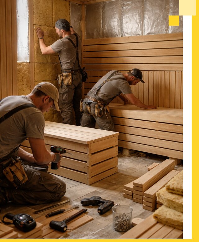 Профессиональное строительство саун под ключ в Соли-Илецке