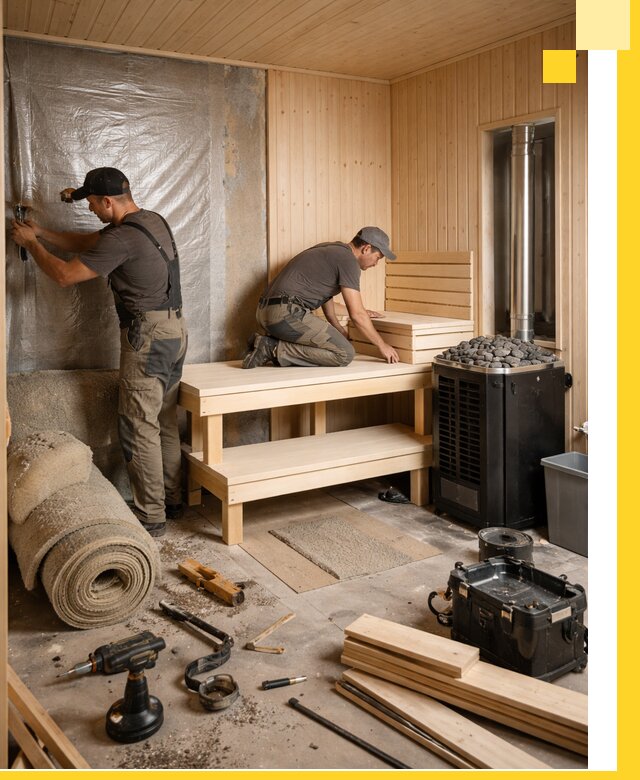 Проекты саун под ключ в Соли-Илецке дизайн и строительство