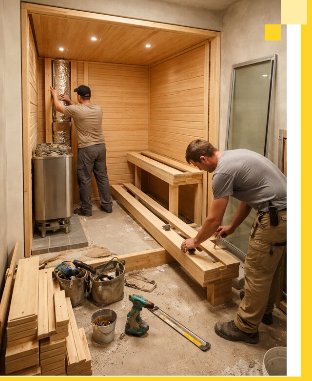 Проектирование и установка домашних саун под ключ в Соли-Илецке