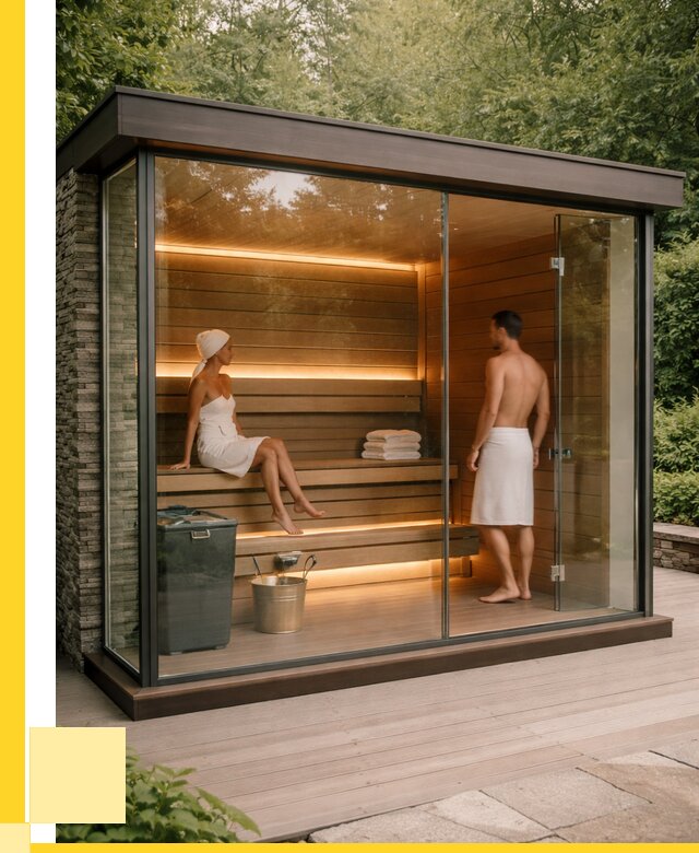 Сауна стеклянная и двери для сауны в Соли-Илецке от 260450 р. | ЭриданСои