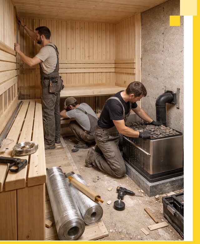 Индивидуальные сауны на заказ в Соли-Илецке под ключ, проект и монтаж