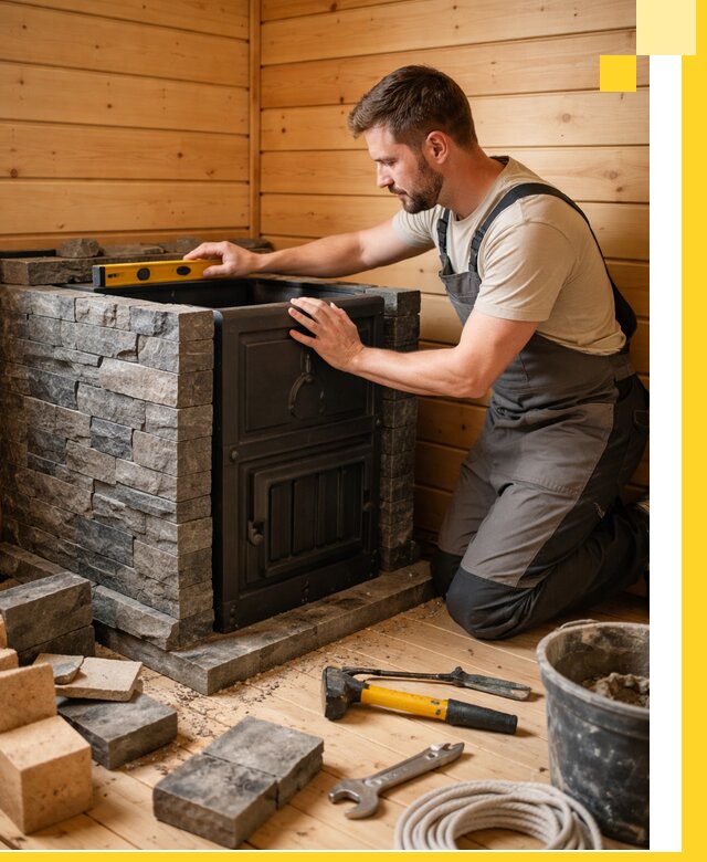 Производство и установка печей для саун под ключ в Соли-Илецке