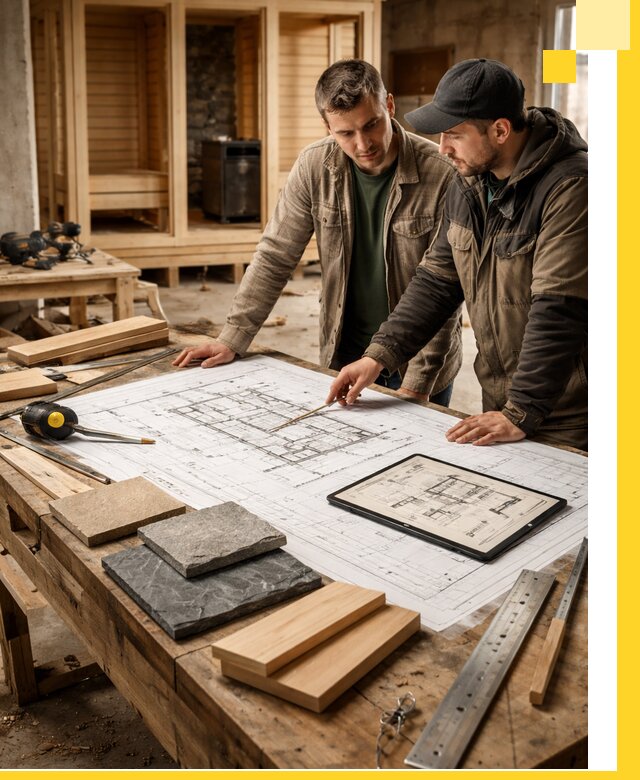 Проекты бань под ключ и планы строительства в Соли-Илецке