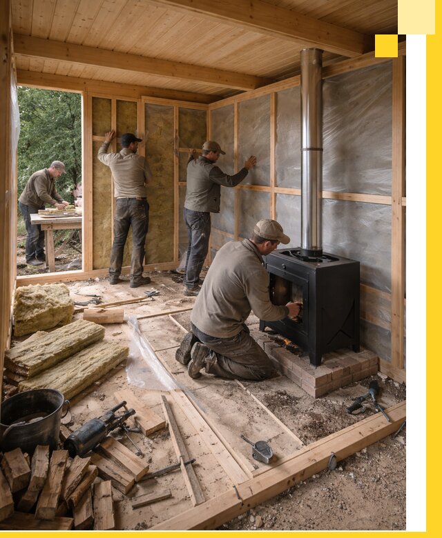 Профессиональный монтаж бань под ключ в Соли-Илецке для дома