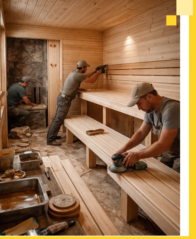 Профессиональная отделка бань в Соли-Илецке под ключ, с гарантией