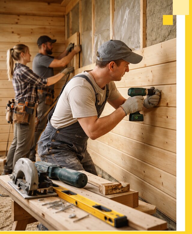 Обшивка бань под ключ в Соли-Илецке: отделка стен и потолков