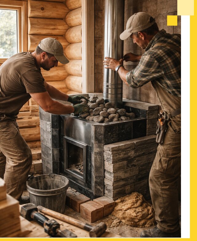 Строительство и отделка русских бань под ключ в Соли-Илецке