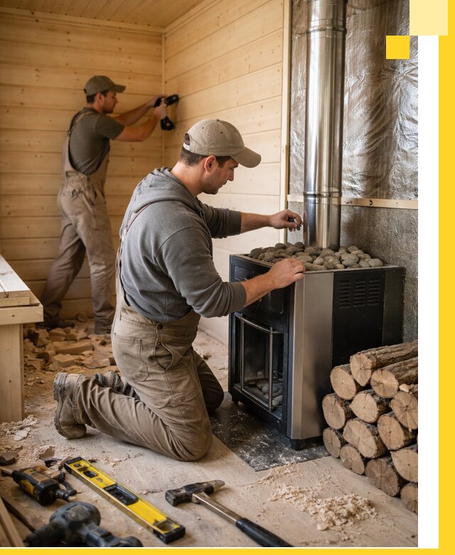 Строительство деревянных бань под ключ в Соли-Илецке проекты и монтаж