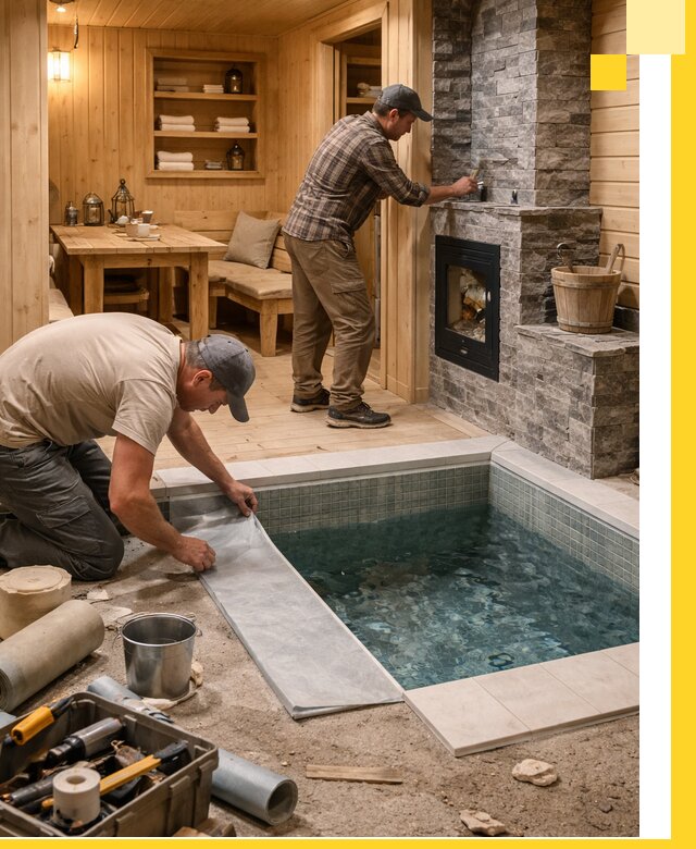 Строительство бань с комнатой отдыха под ключ в Соли-Илецке