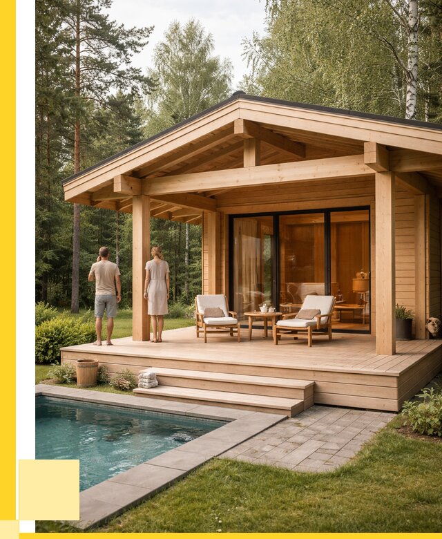 Бани с террасой под ключ в Соли-Илецке от 625080 р. | ЭриданСои