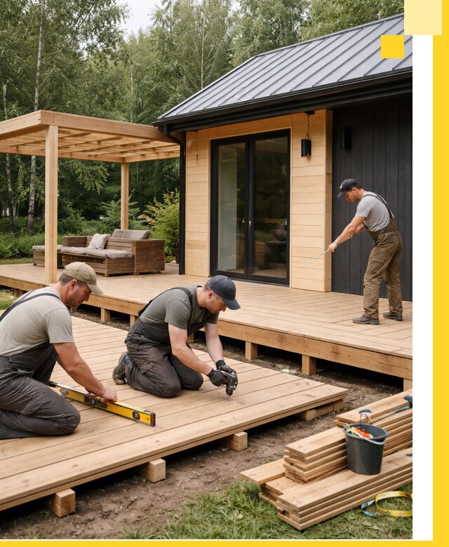 Строительство бань с террасой и бассейном под ключ в Соли-Илецке