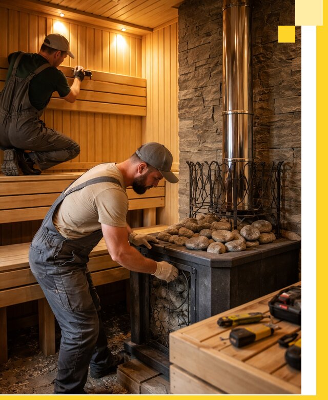 Комплексный дизайн бань, саун и зон отдыха в Соли-Илецке