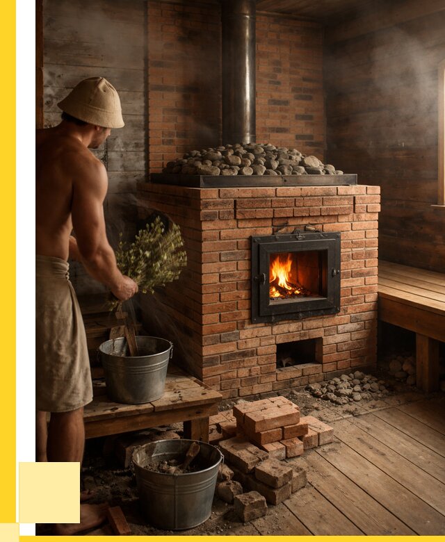 Кирпичные банные печи в Соли-Илецке от 93762 р. | ЭриданСои