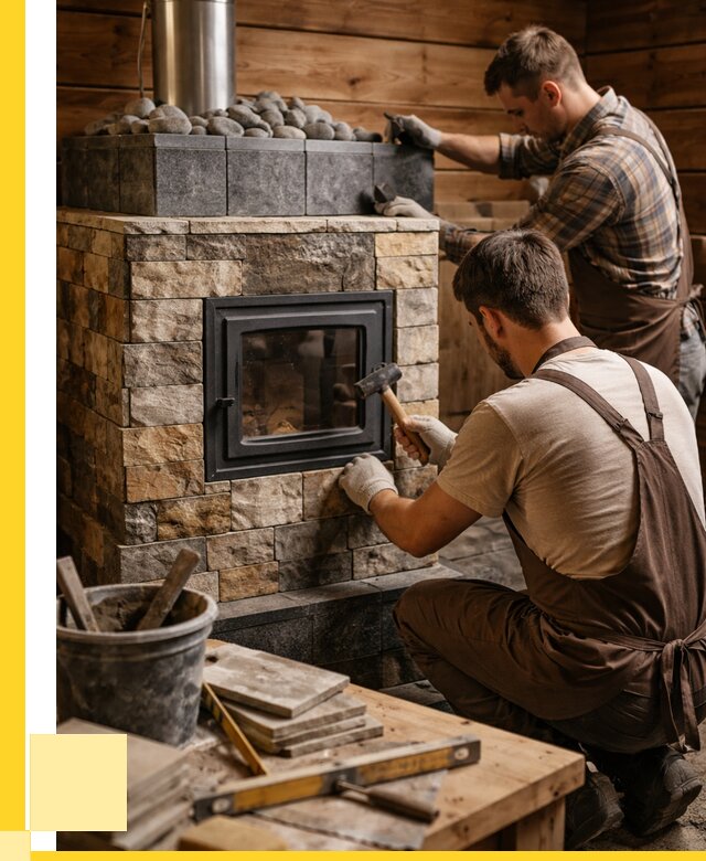 Облицовка банной печи в Соли-Илецке от 15627 р. | ЭриданСои