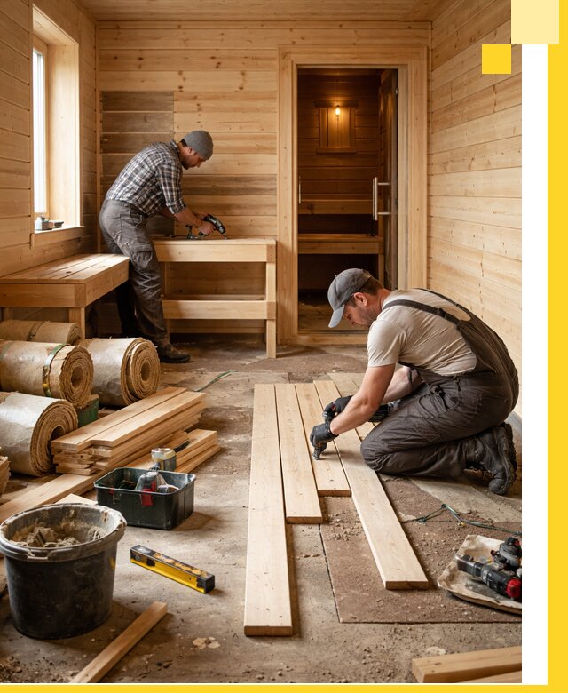 Индивидуальный проект бани с комнатой отдыха под ключ в Соли-Илецке