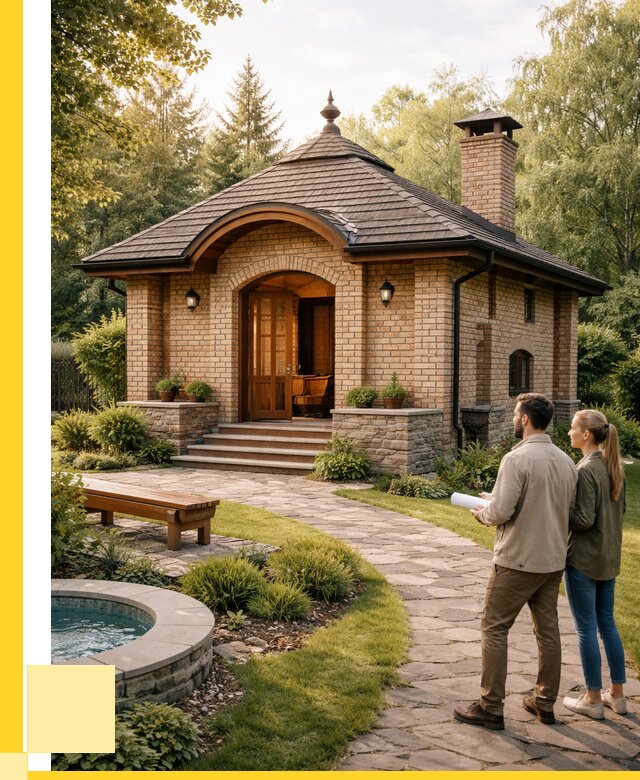 Проект кирпичной бани в Соли-Илецке от 31254 р. | ЭриданСои