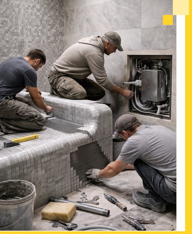 Проекты хамамов под ключ в Соли-Илецке и дизайн и строительство