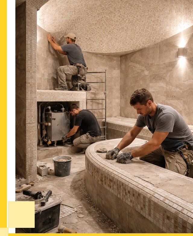 Монтаж хамамов под ключ в Соли-Илецке от 260450 р. ЭриданСои