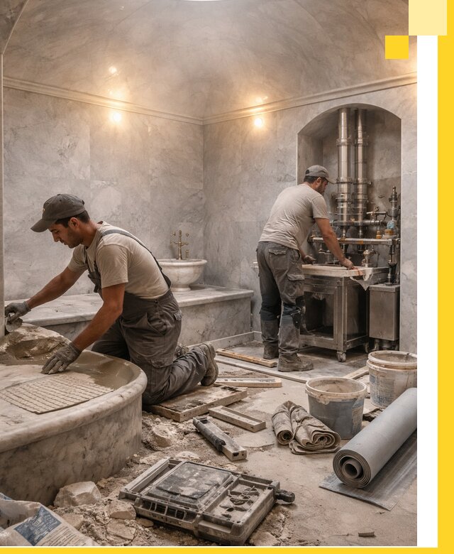 Строительство турецких бань хаммам под ключ в Соли-Илецке