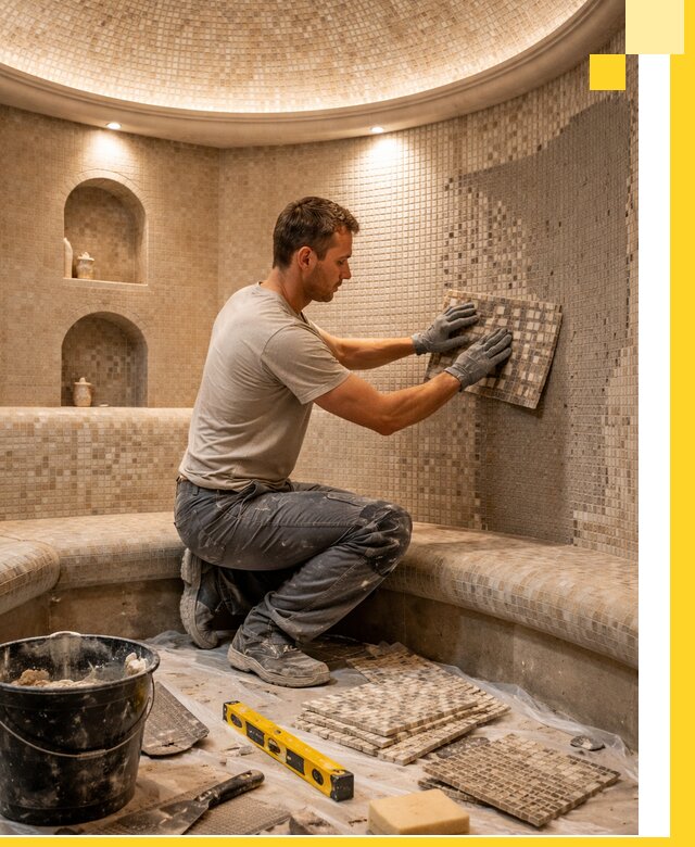 Устройство и монтаж домашнего хамама под ключ в Соли-Илецке