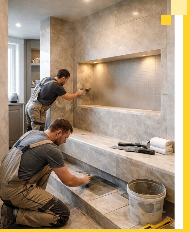 Профессиональное строительство хамама в квартире в Соли-Илецке