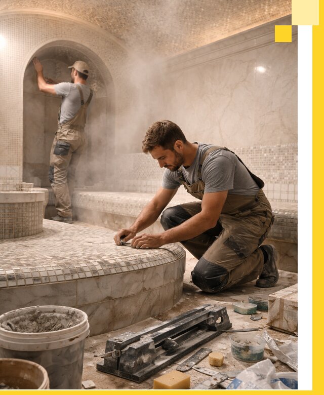 Профессиональный дизайн хамама и SPA под ключ в Соли-Илецке